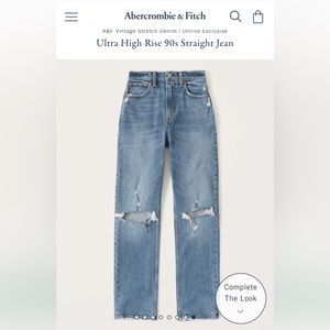 Abercrombie - 90’s Straight ultra high rises 28/6R